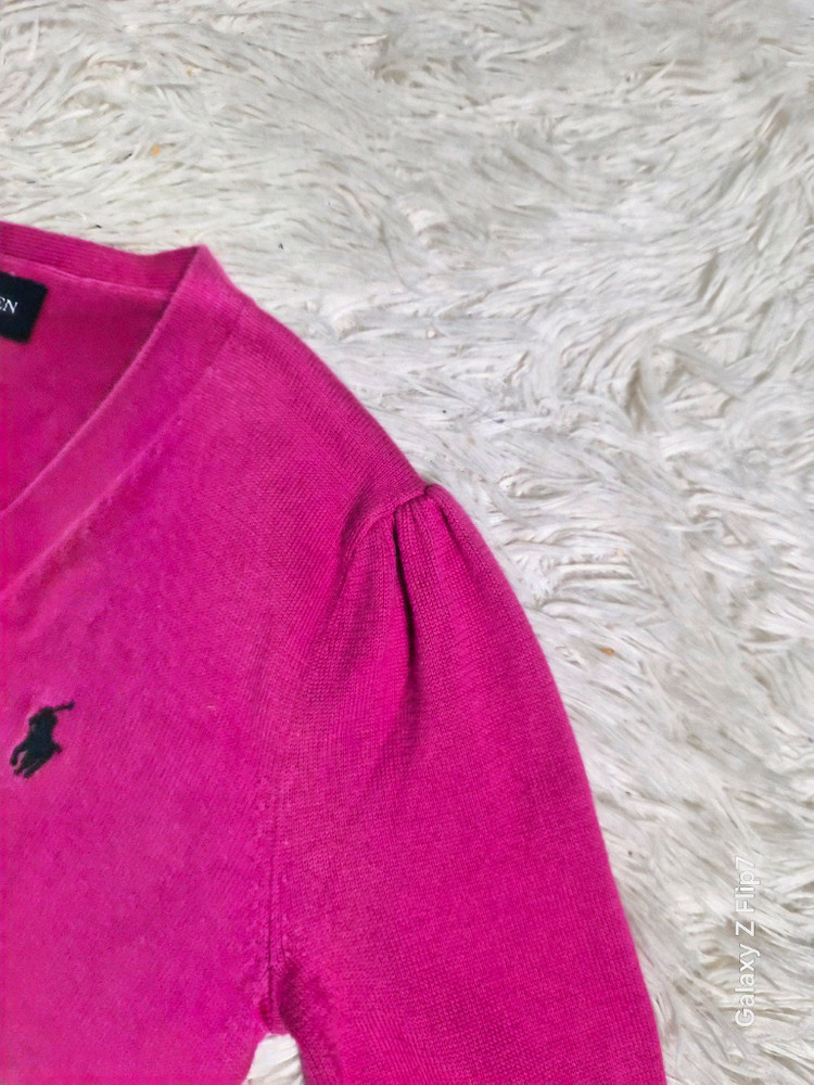랄프로렌 폴로 핑크 가디건 6사이즈 이미지