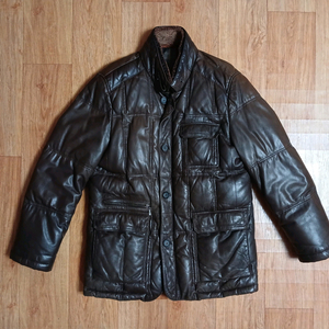 인디안(정품) 남성 구스 다운 (양가죽) 패딩 자켓 (브라운) (95~100슬림) (상태 깨끗하고 좋아요) 이미지