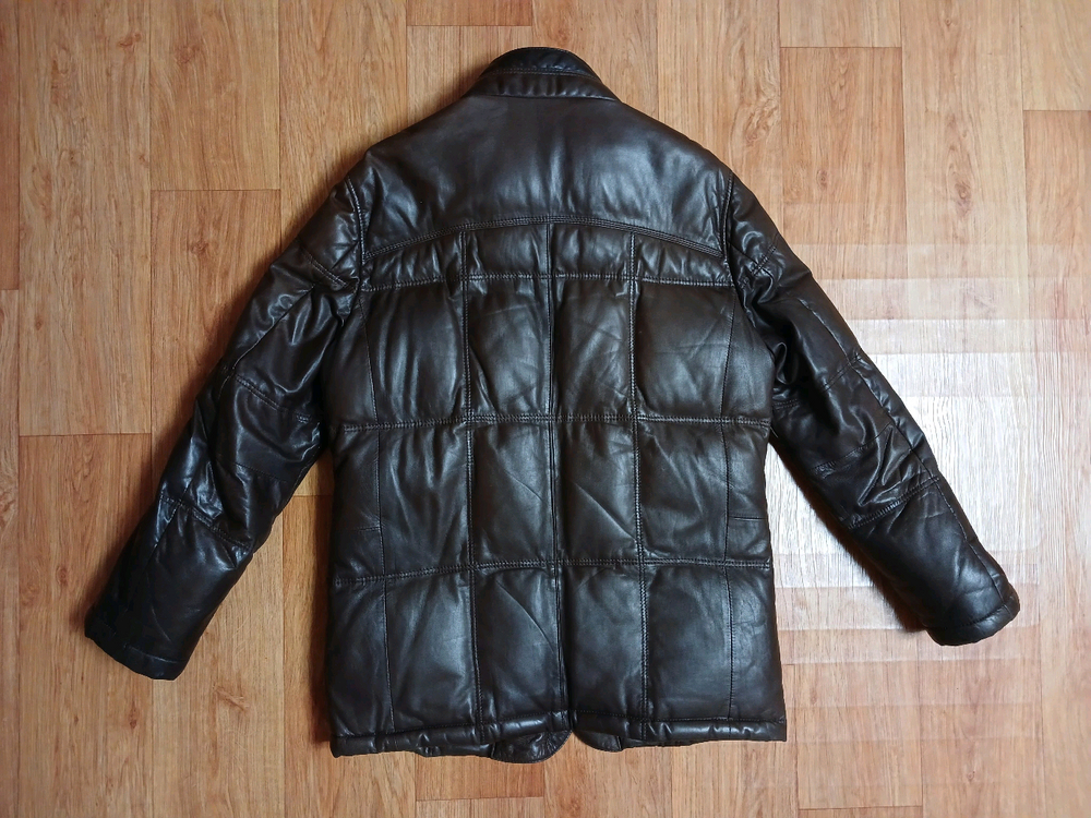 인디안(정품) 남성 구스 다운 (양가죽) 패딩 자켓 (브라운) (95~100슬림) (상태 깨끗하고 좋아요) 이미지