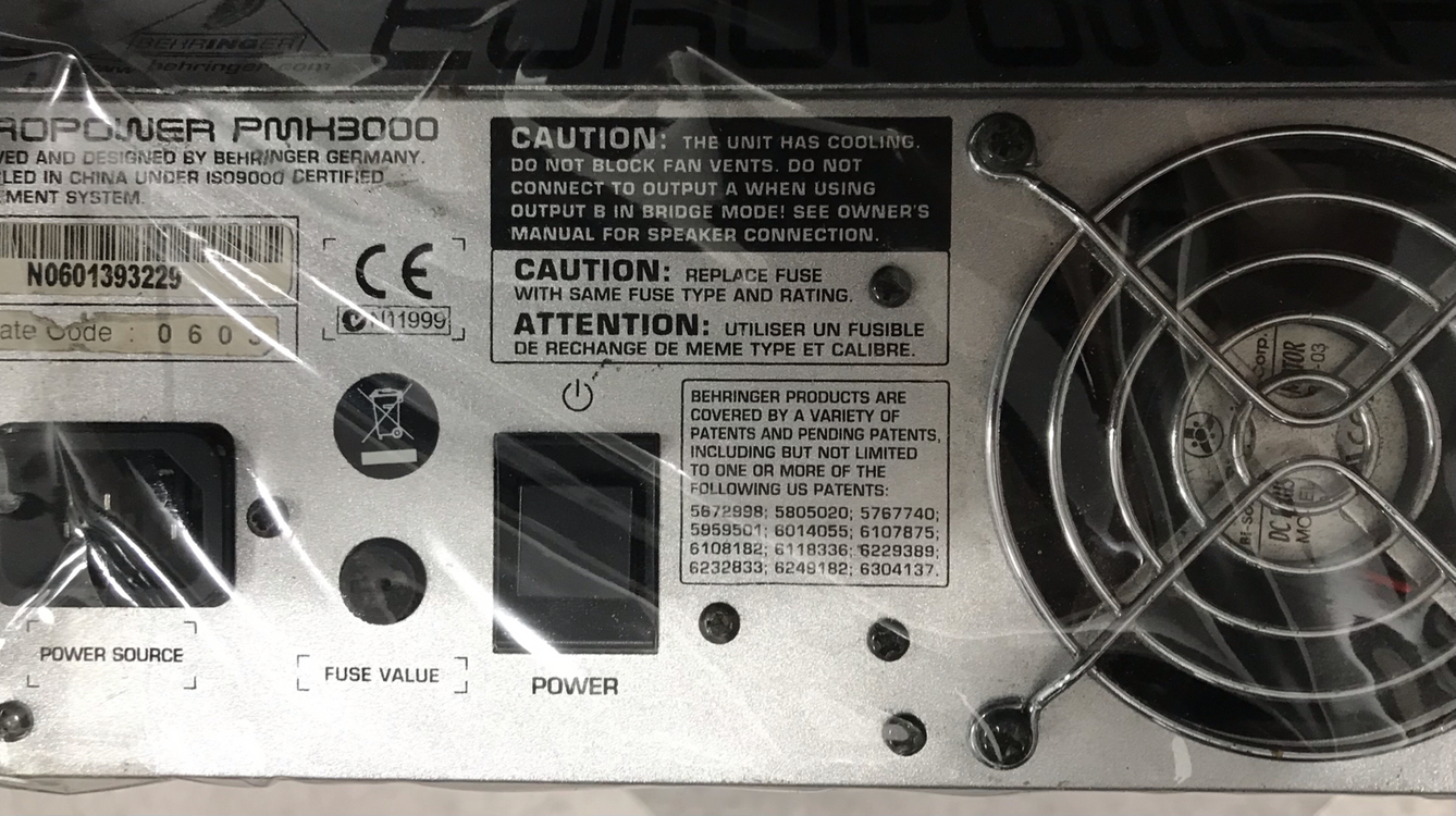 베링거 유로파워 PMH 3000 ( 파워드믹서) 이미지