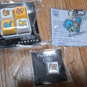 일괄 cu 포켓몬 이브이 키캡키링+이브이키캡+꼬북이 키링 판매 이미지