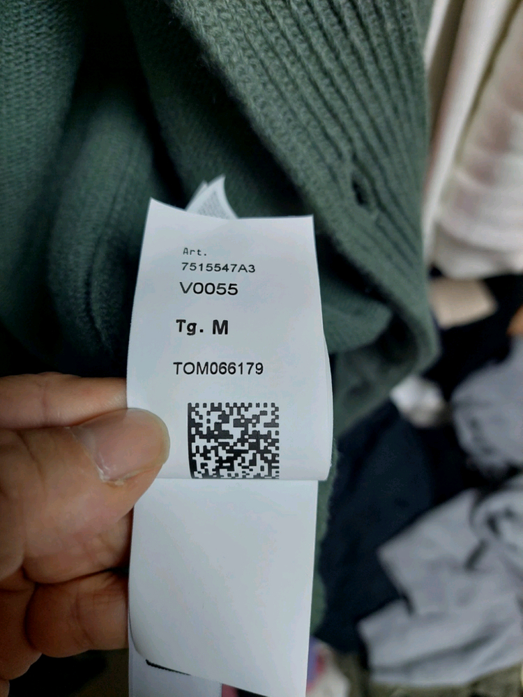 스톤아일랜드 버튼 울 집업 가디건 올리브 m 신형큐알 이미지