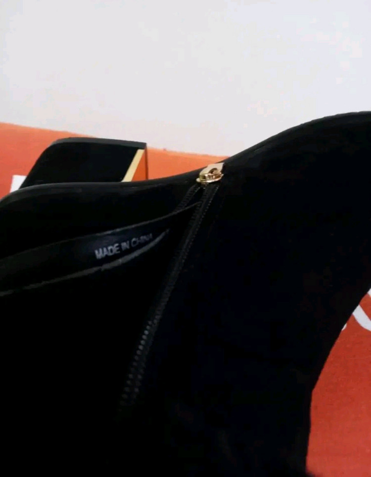 여성 스웨이드 토끼털 앵클부츠 (245) 이미지