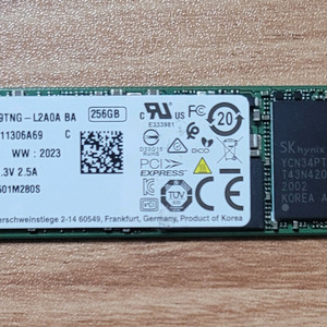 sk하이닉스 ssd. m.2 nvme. 256g. D램 고성능 HFS256GD9TNG 이미지