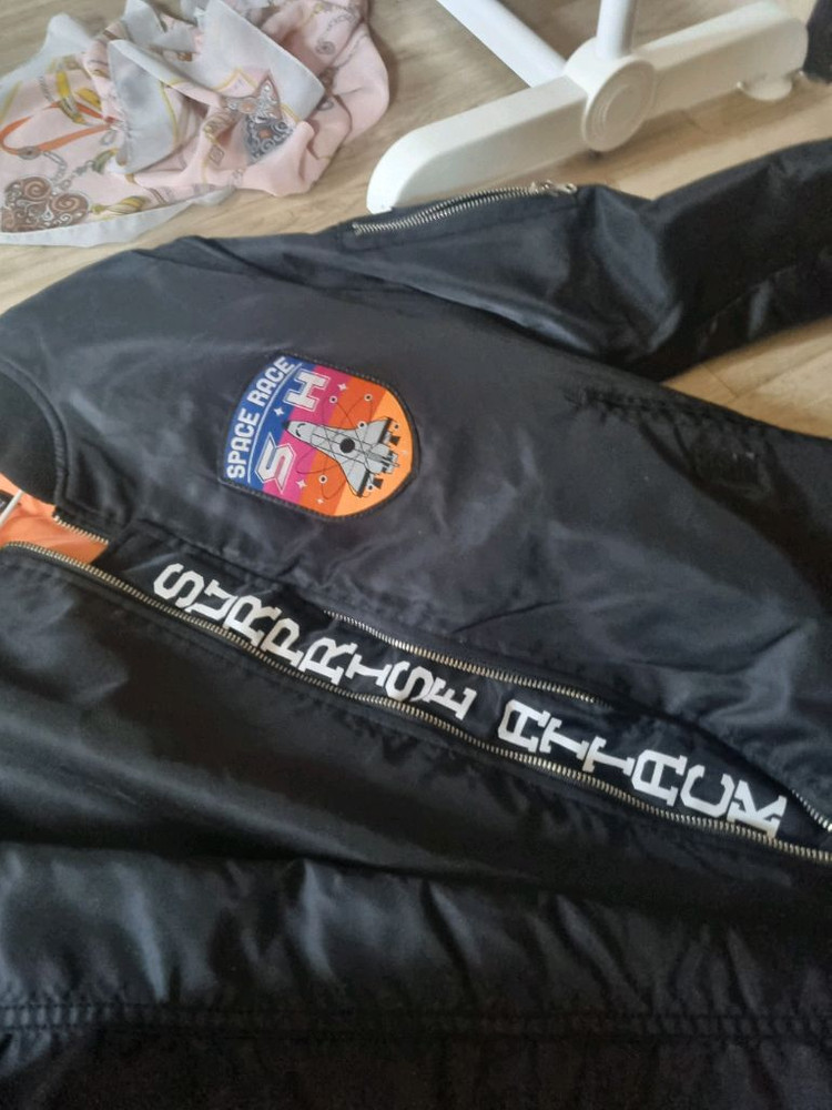 샤인 블루종 바시티 자켓. M/L 이미지