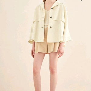 더캐시미어 플랩 후드 점퍼 아이보리 55 랑방 타임 마인 시스템 오브제 sjsj 이미지