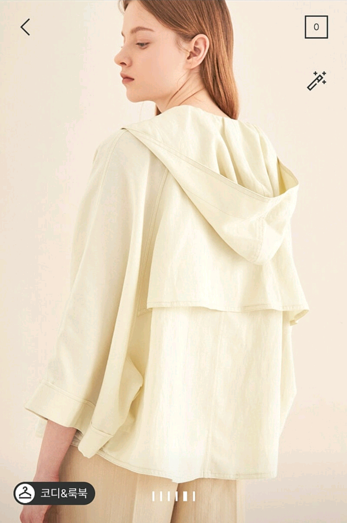 더캐시미어 플랩 후드 점퍼 아이보리 55 랑방 타임 마인 시스템 오브제 sjsj 이미지