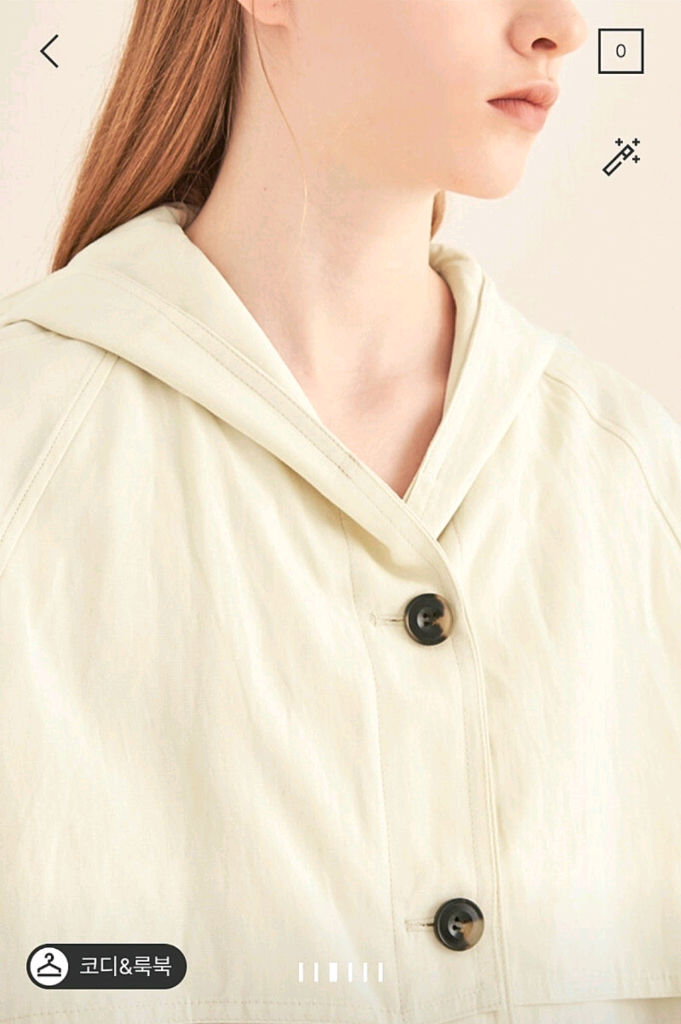 더캐시미어 플랩 후드 점퍼 아이보리 55 랑방 타임 마인 시스템 오브제 sjsj 이미지