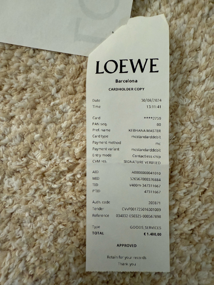 로에베 스몰 큐비백 이미지