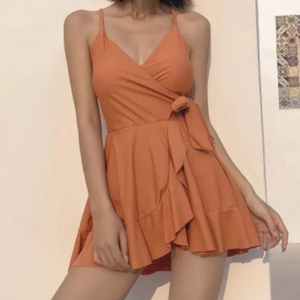 랩 스타일 원피스 수영복 이미지