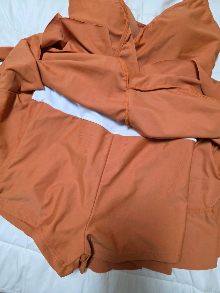 랩 스타일 원피스 수영복 이미지