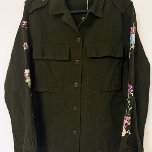 미사용 새제품 나인스텝스 자수 야상 프리사이즈 이미지