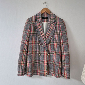 시슬리 린넨 체크쟈켓(55사이즈) 이미지