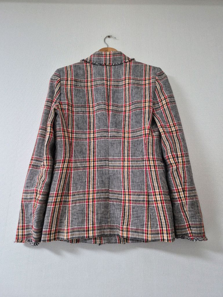 시슬리 린넨 체크쟈켓(55사이즈) 이미지