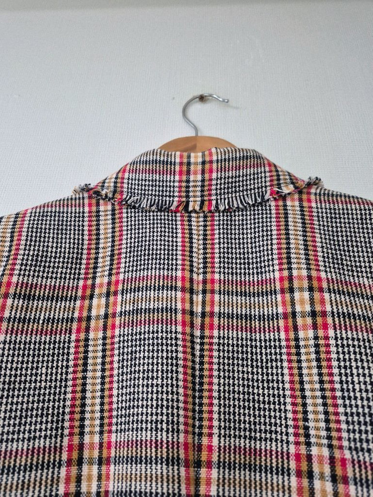 시슬리 린넨 체크쟈켓(55사이즈) 이미지