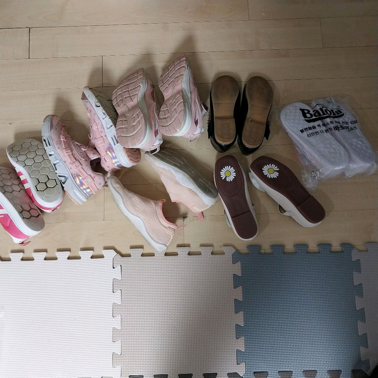 여아 LED 운동화 새 구두 210호 일괄 택포 이미지