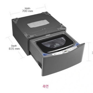 LG 트롬 미니워시 블랙 이미지