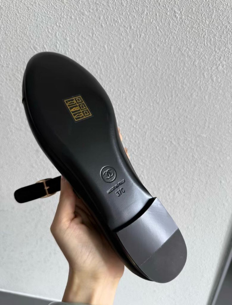 샤넬 램스킨 메리제인 플랫슈즈 이미지