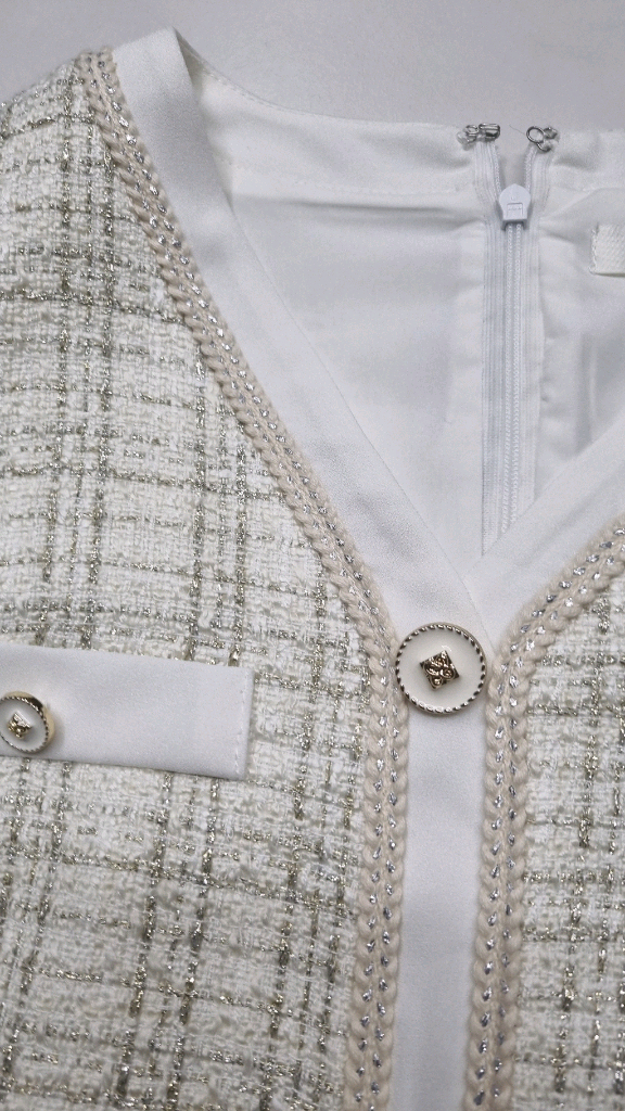 잇미샤 트위드 브이넥원피스 55 이미지