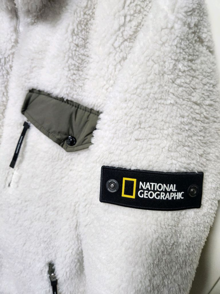 (100~105)내셔널지오그래픽 루펄리 플리스 롱기장 뽀글이 풀집업 이미지