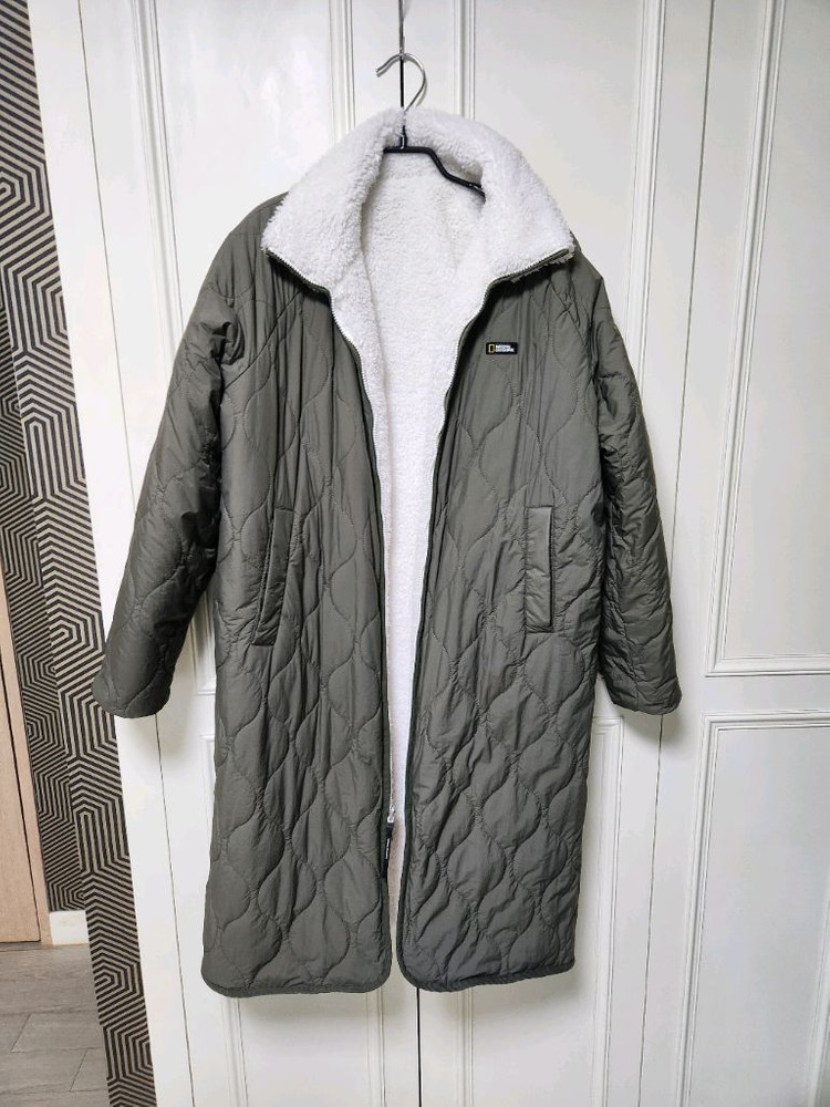 (100~105)내셔널지오그래픽 루펄리 플리스 롱기장 뽀글이 풀집업 이미지