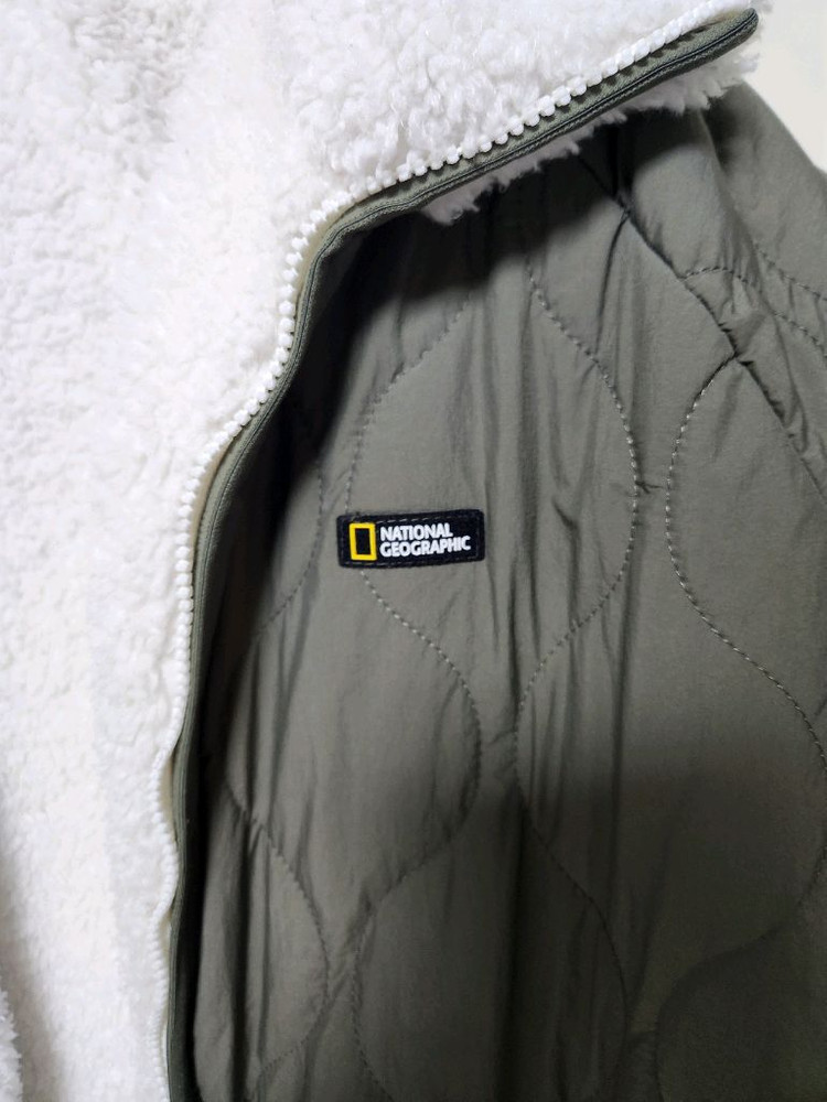 (100~105)내셔널지오그래픽 루펄리 플리스 롱기장 뽀글이 풀집업 이미지