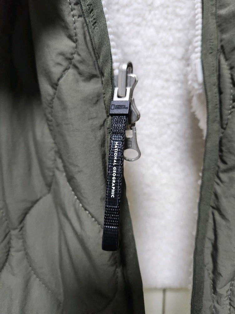 (100~105)내셔널지오그래픽 루펄리 플리스 롱기장 뽀글이 풀집업 이미지