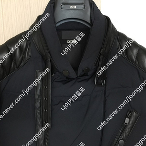 (새상품) 시스템옴므 양가죽 믹스 구스패딩 100사이즈 이미지