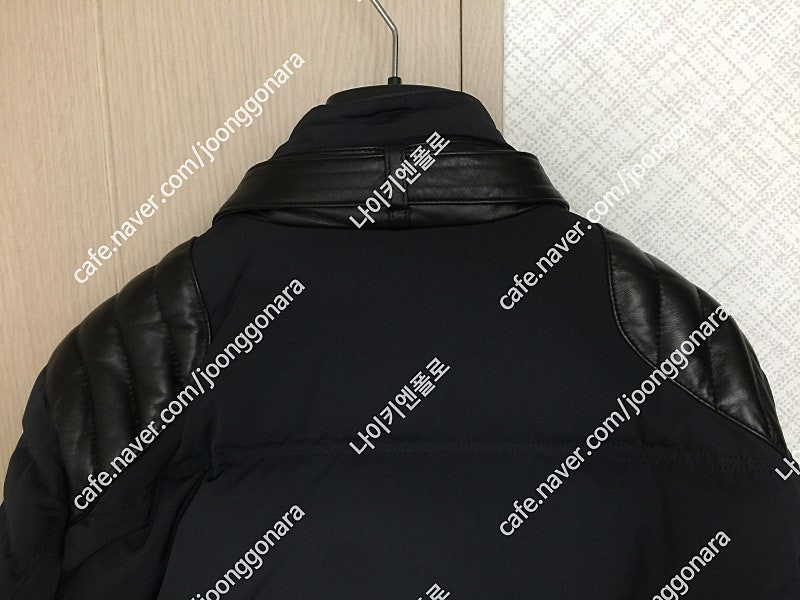 (새상품) 시스템옴므 양가죽 믹스 구스패딩 100사이즈 이미지