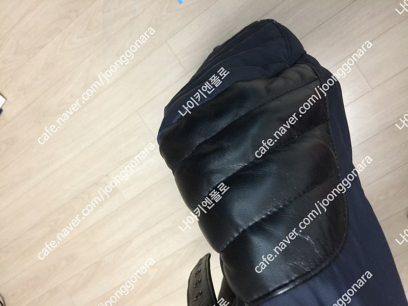 (새상품) 시스템옴므 양가죽 믹스 구스패딩 100사이즈 이미지