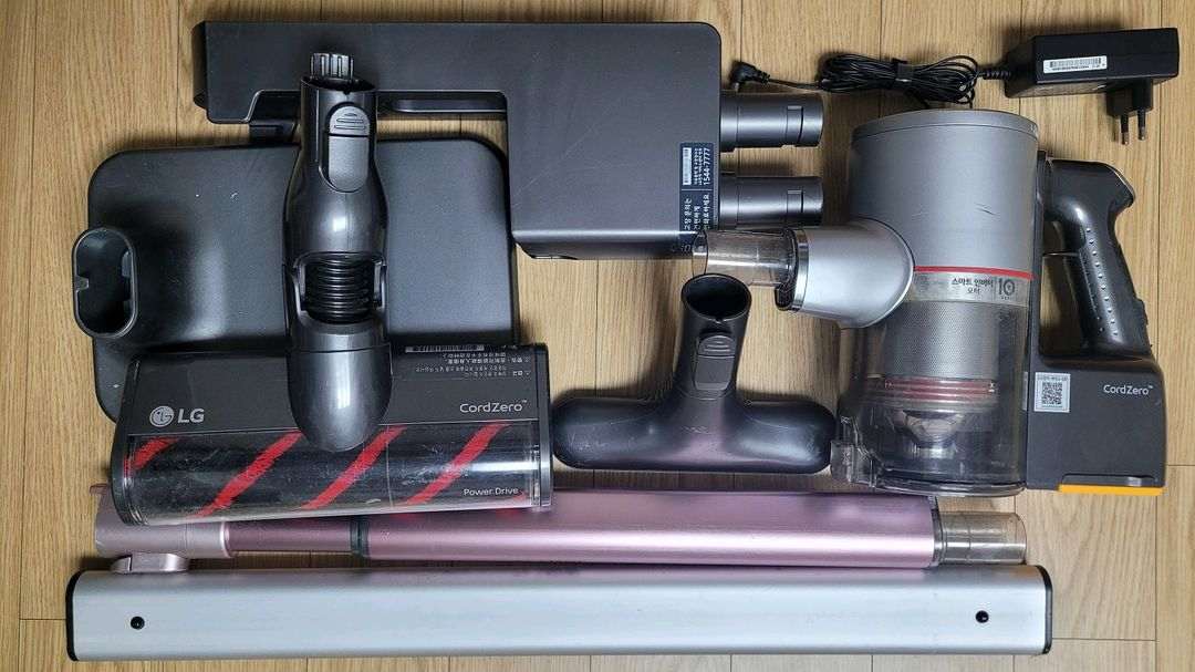 깨끗하게 세척한 LG 코드제로 무선 청소기(35분 연속동작) 이미지