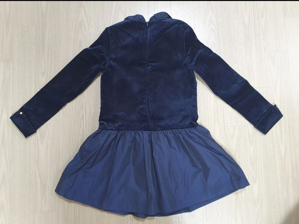 빈폴 벨벳 샤이니 배색 원피스 130~145 새상품 이미지