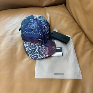 네이버후드 6패널 볼캡 모자 반다나 페이즐리 네이비 퍼플 이미지