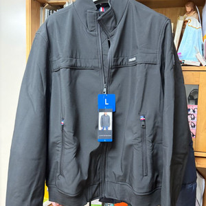 새상품 Tommy Hilfiger 타미 힐피거 남성 블랙 바람막이 자켓 L 택 안땐제품 6만원 이미지