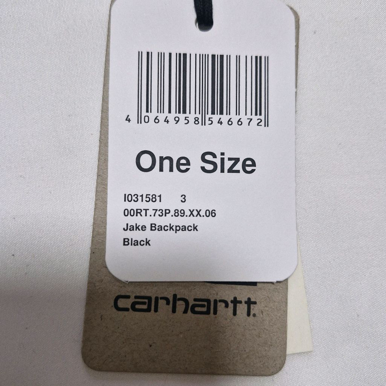 칼하트 WIP 제이크 백팩 가방 블랙 이미지