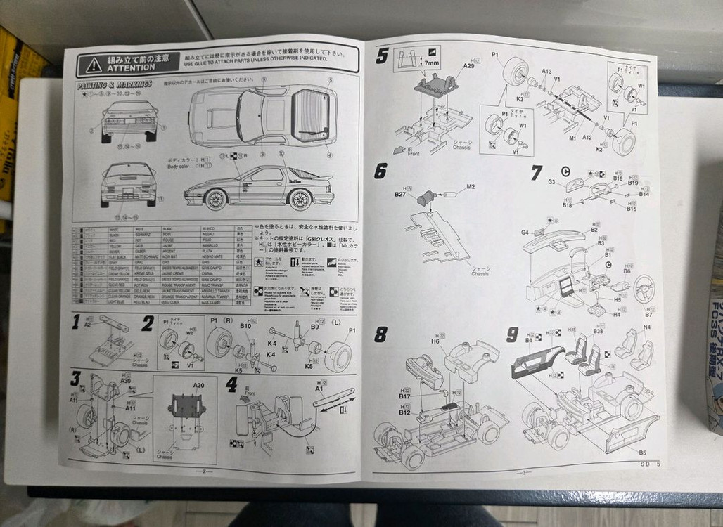 [희귀/미조립] 이니셜D 타카하시 료스케 RX-7 FC3S 프라모델 (후지미 1/24) 이미지