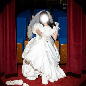 [대여] 빈티지 웨딩 드레스 세트 ( 졸업 컨셉 의상 / 셀프 웨딩 ) 이미지