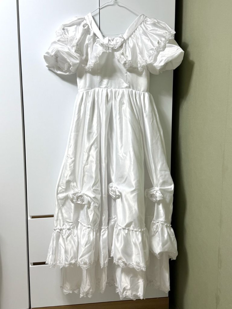 [대여] 빈티지 웨딩 드레스 세트 ( 졸업 컨셉 의상 / 셀프 웨딩 ) 이미지