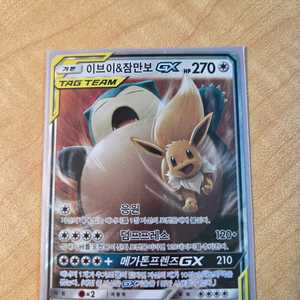 포켓몬카드 GX 태그팀 이브이 잠만보 이미지