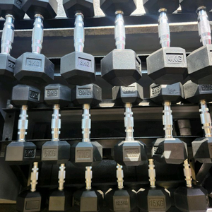 육각 덤벨 세트 이미지