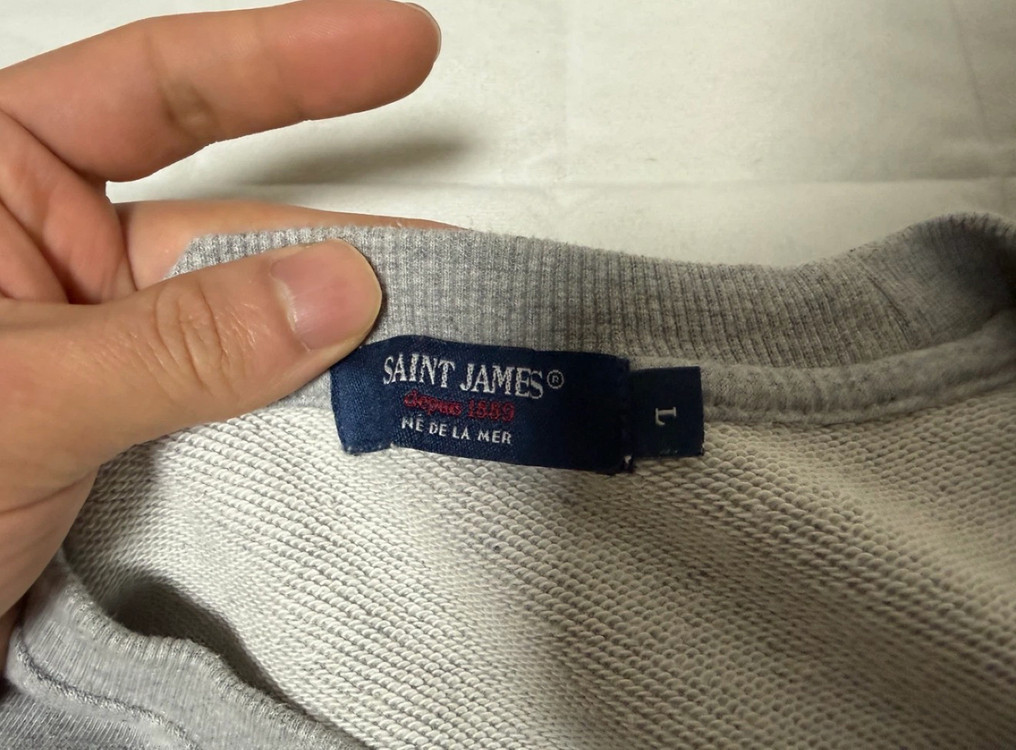 세인트제임스 생제임스 봉봉 bon bon 맨투맨 그레이 L사이즈(100) 팝니다정가 10만 중반대 제품이고 매시즌 이미지