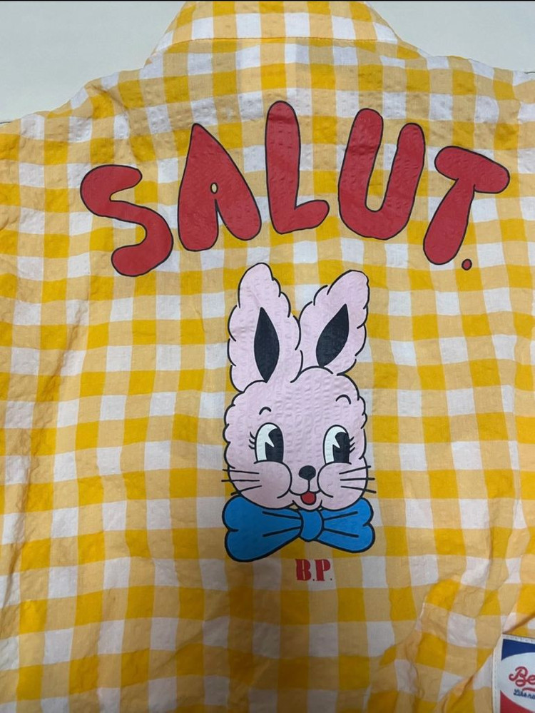 베베드피노 로즈라팡 체크베이비 바람막이 반바지 모자 100 이미지