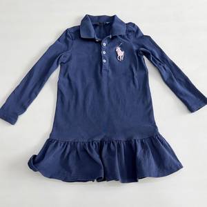 폴로 랄프로렌 키즈 여아 네이비 원피스 4/4T 이미지