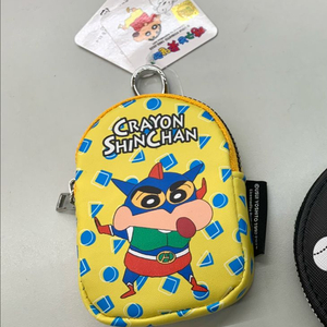 짱구 엑션가면 pu가죽 파우치 동전지갑 새상품 2개 일괄 이미지