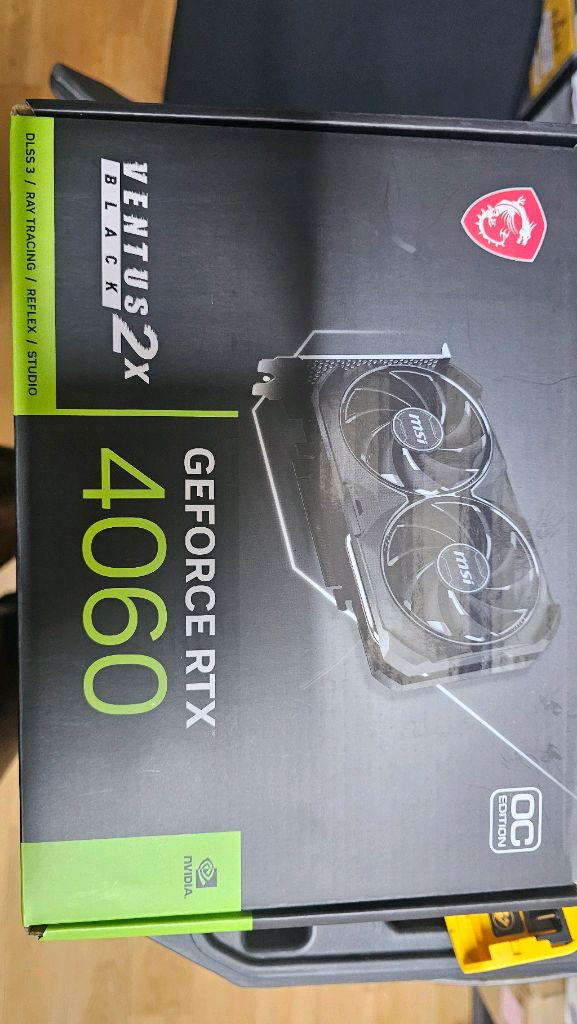 MSI 지포스 RTX 4060 8G VENTUS 2X BLACK OC 그래픽카드 판매 상태새것과같음 이미지