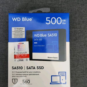 SSD 500기가 미개봉 새상품 WD BLUE 정품 이미지