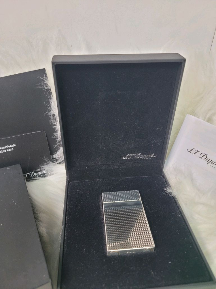 [풀세트] 듀퐁라이터 라인2 신형 ca16184 은장 쌍불 듀퐁 라이타 이미지