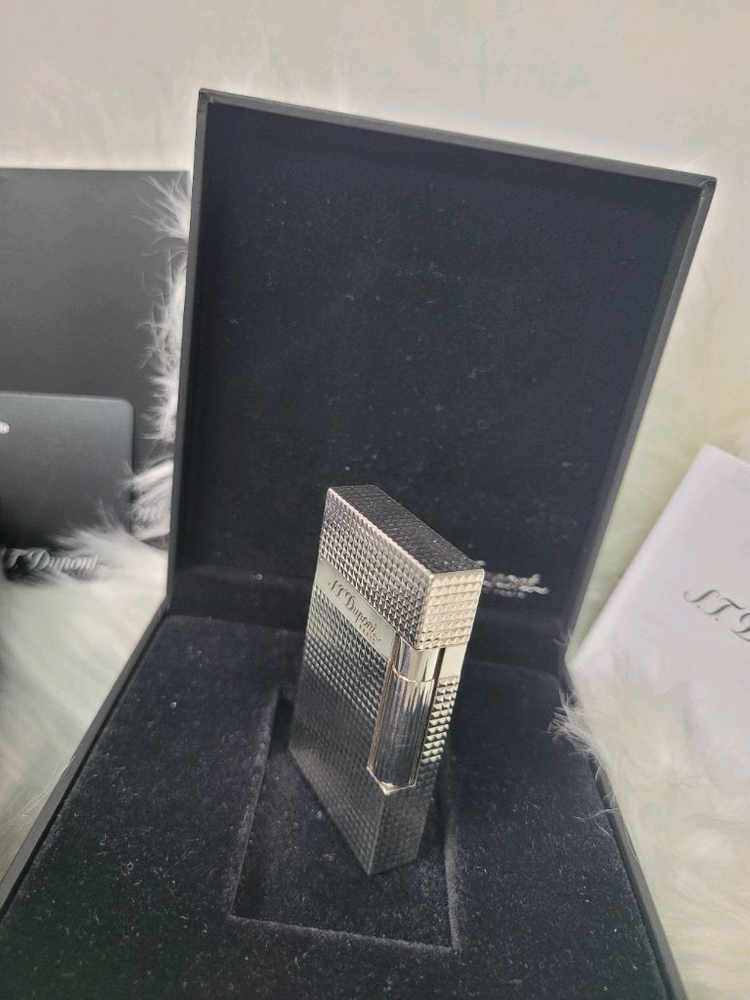 [풀세트] 듀퐁라이터 라인2 신형 ca16184 은장 쌍불 듀퐁 라이타 이미지