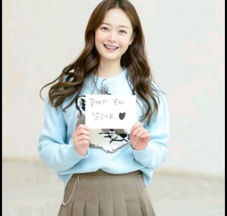 메종키츠네 빅폭스 헤드 여우 100%울 여성 스웨터 니트 아쿠아 이미지