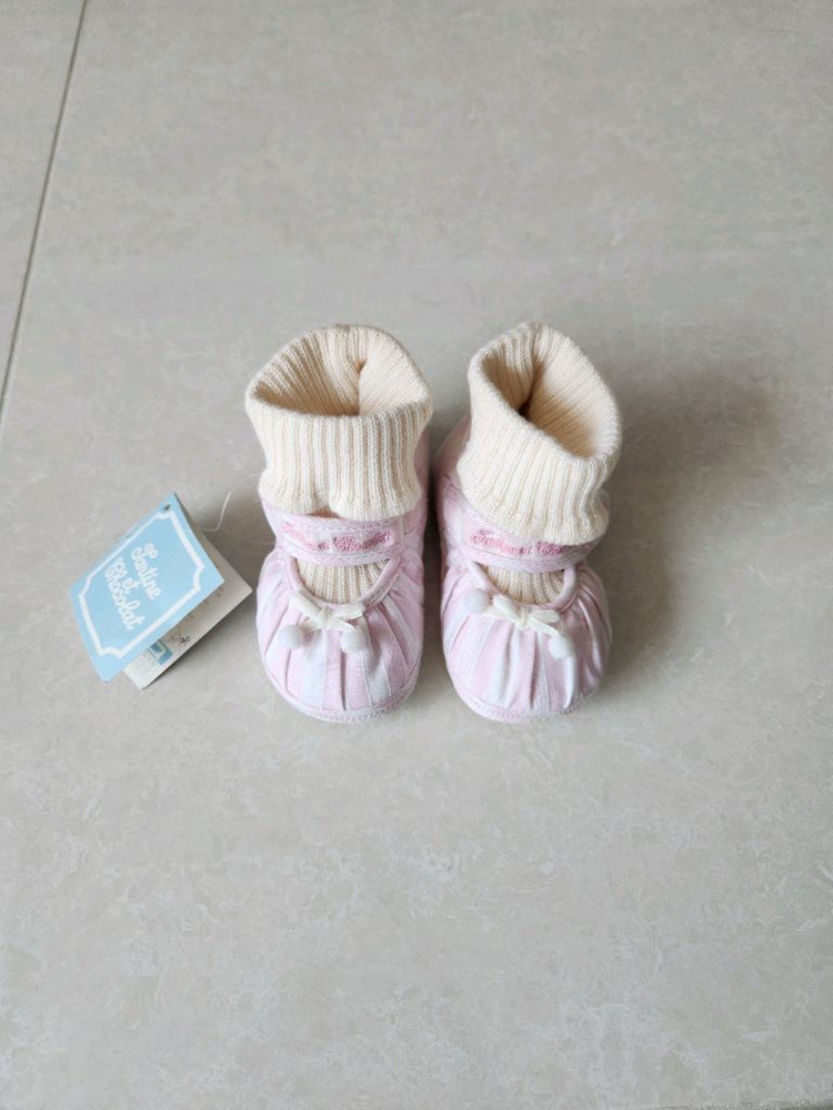 쇼콜라 핑크색 아기 보행기 신발 125 (새상품) 이미지